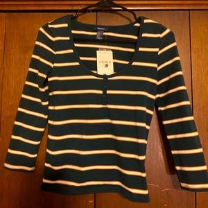 Striped F21 Top